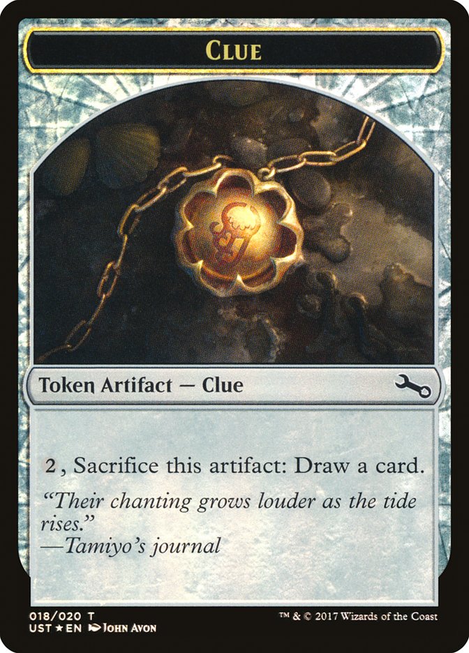 Clue // Clue Double-Sided Token [Unstable Tokens] | Good Games Cannington