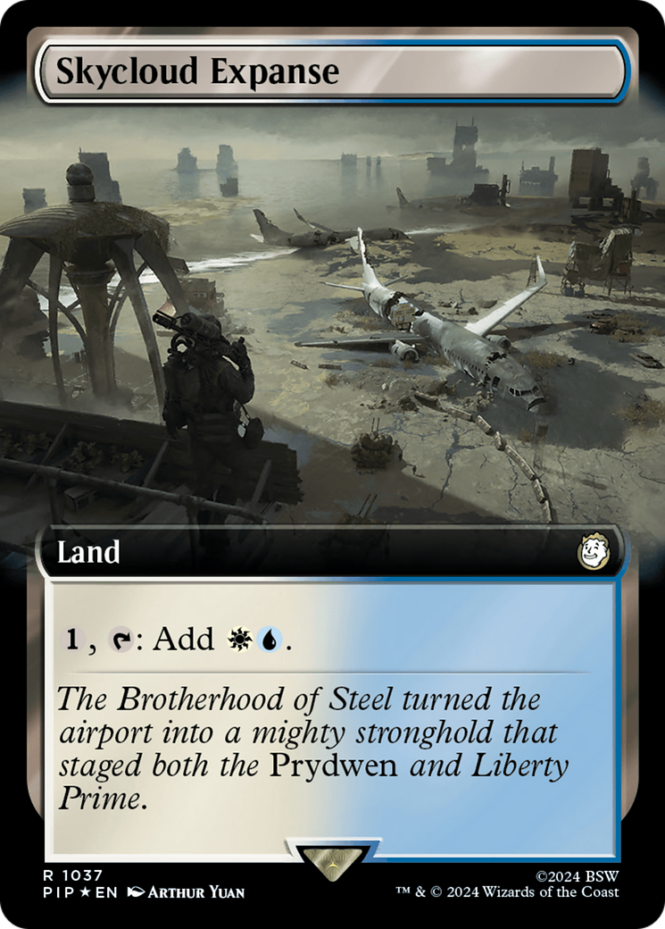 Skycloud Expanse (Extended Art) (Surge Foil) [Fallout] | Good Games Cannington