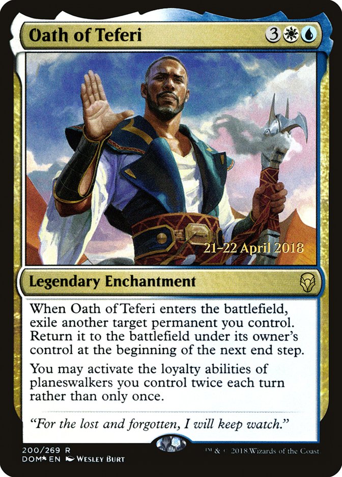 Oath of Teferi [Dominaria Prerelease Promos] | Good Games Cannington
