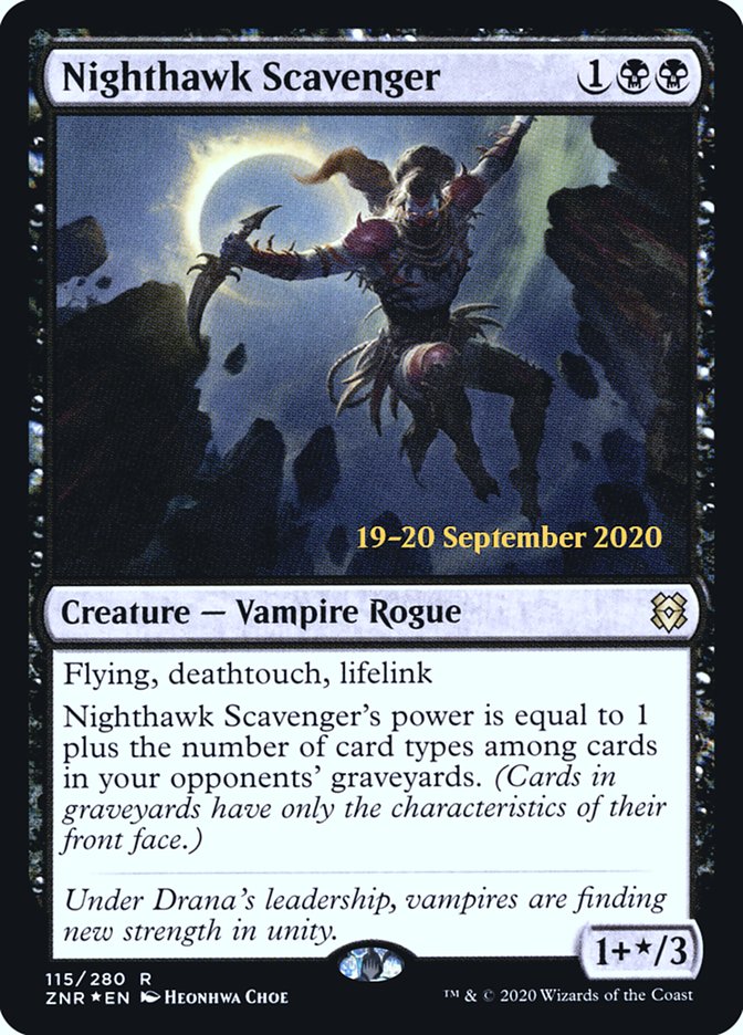 Nighthawk Scavenger [Zendikar Rising Prerelease Promos] | Good Games Cannington