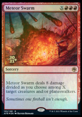 Meteor Swarm [Dungeons & Dragons: Adventures in the Forgotten Realms Prerelease Promos] | Good Games Cannington