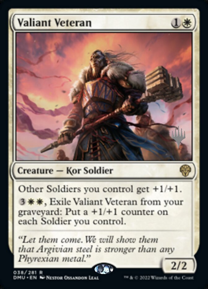 Valiant Veteran (Promo Pack) [Dominaria United Promos] | Good Games Cannington