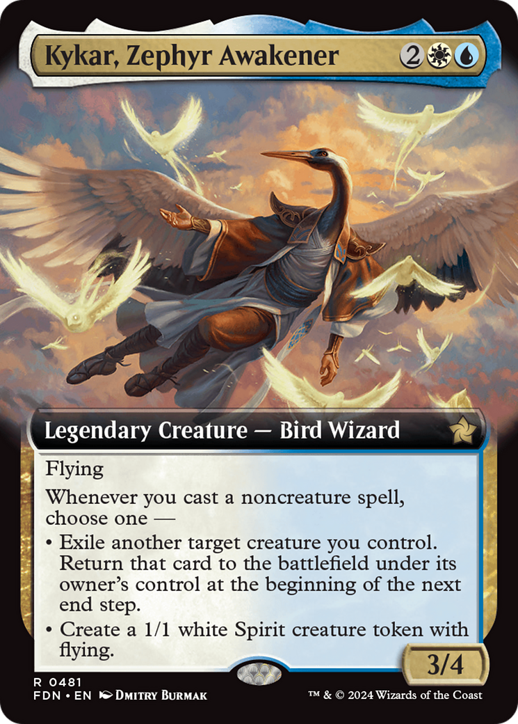 Kykar, Zephyr Awakener (Extended Art) [Foundations] | Good Games Cannington