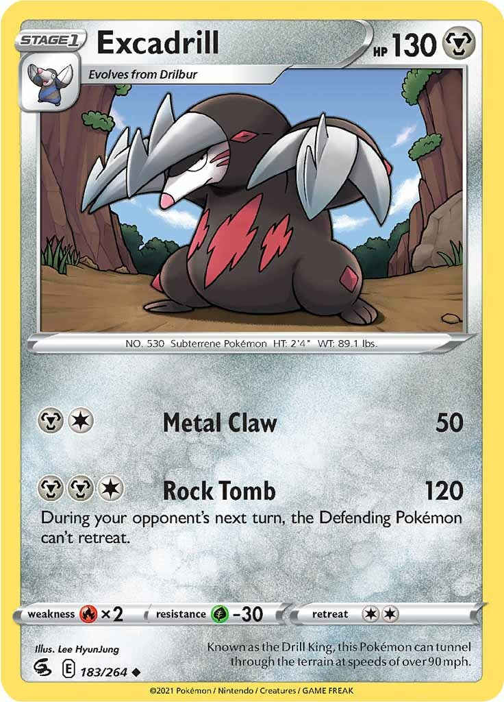 Excadrill (183/264) [Sword & Shield: Fusion Strike] | Good Games Cannington