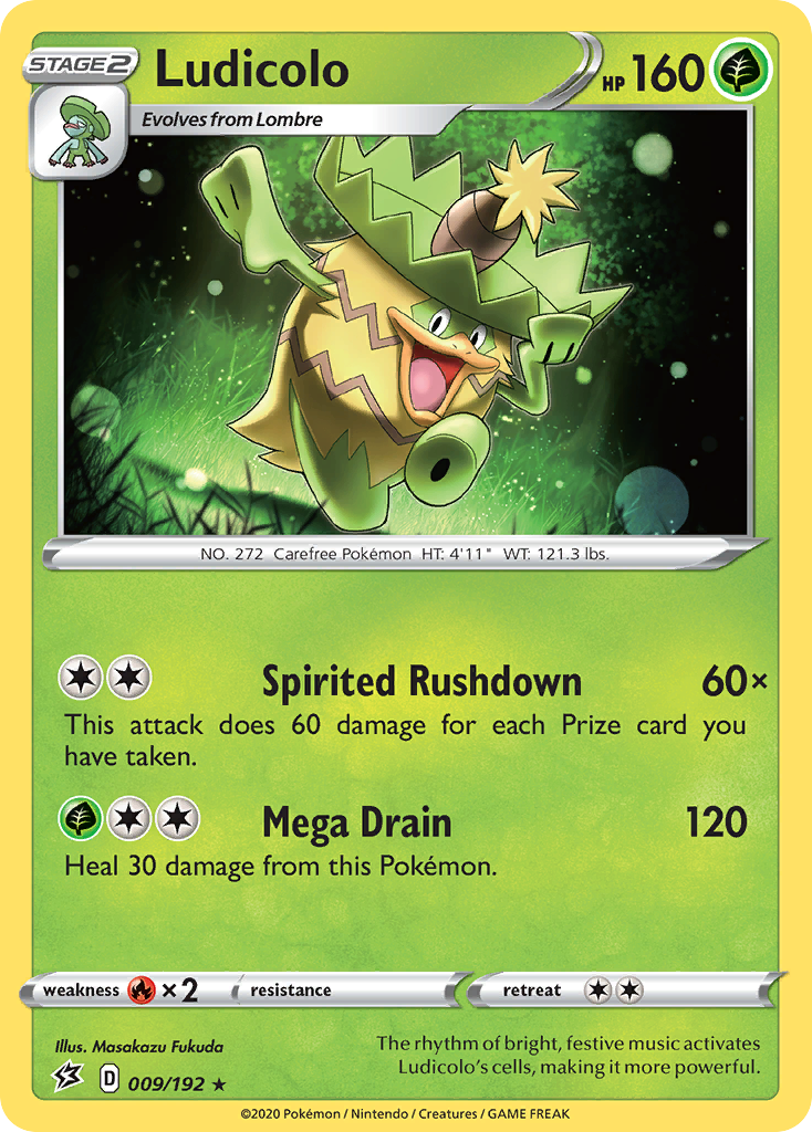 Ludicolo (009/192) [Sword & Shield: Rebel Clash] | Good Games Cannington