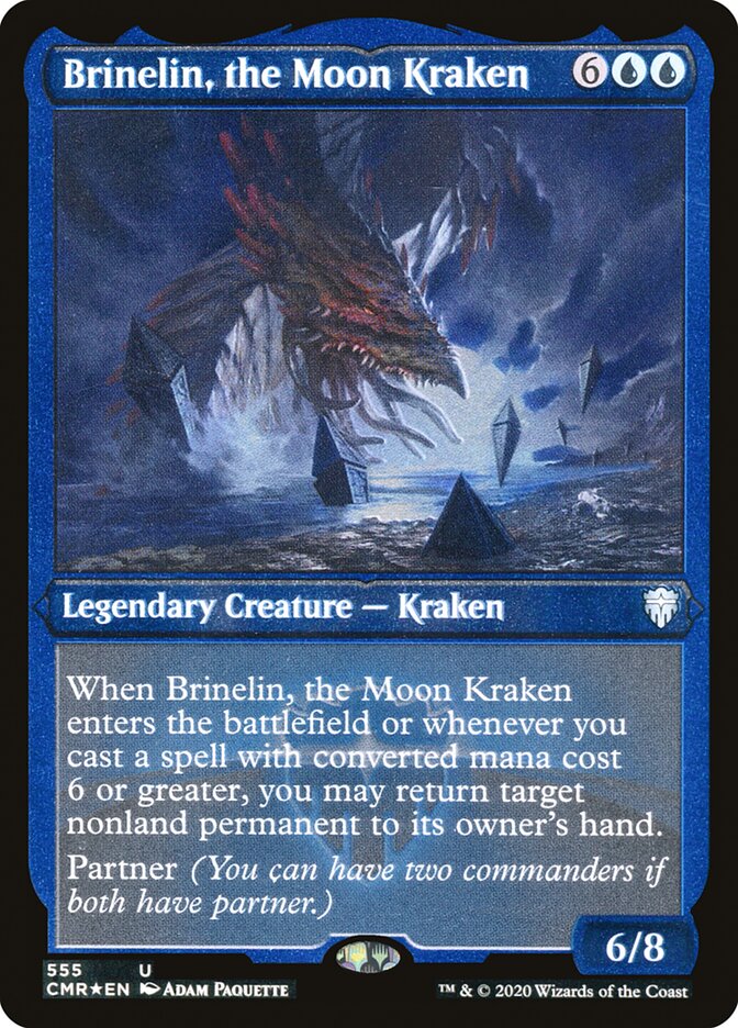 Brinelin, the Moon Kraken (Etched) [Commander Legends] | Good Games Cannington