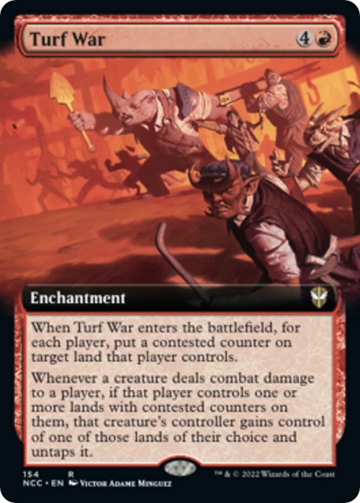 Turf War Extended Art 154 (Commander: Streets of New Capenna)  | Good Games Cannington