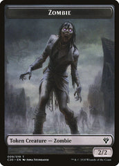 Human Soldier (003) // Zombie Double-Sided Token [Commander 2020 Tokens] | Good Games Cannington