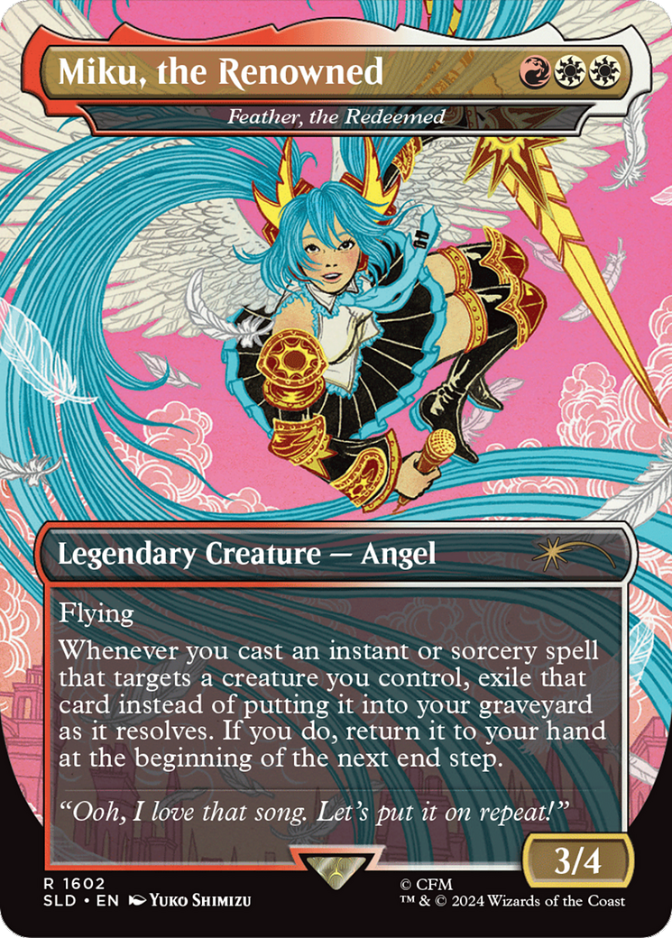 Miku, the Renowned - Feather, the Redeemed [Secret Lair Drop Series] | Good Games Cannington