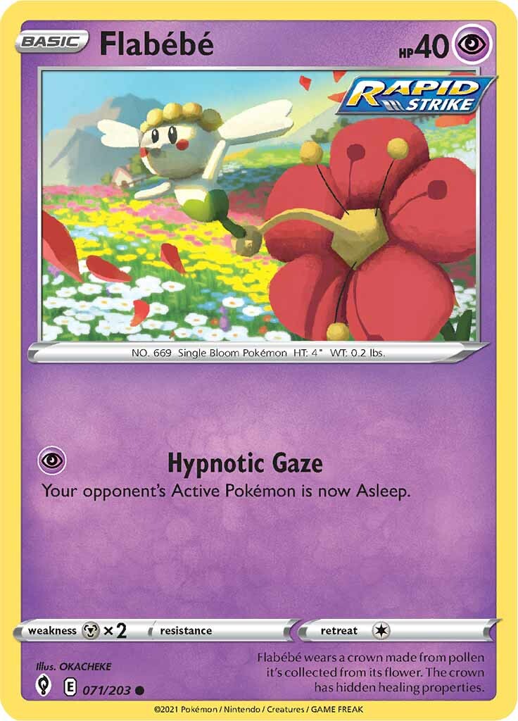 Flabebe (071/203) [Sword & Shield: Evolving Skies] | Good Games Cannington