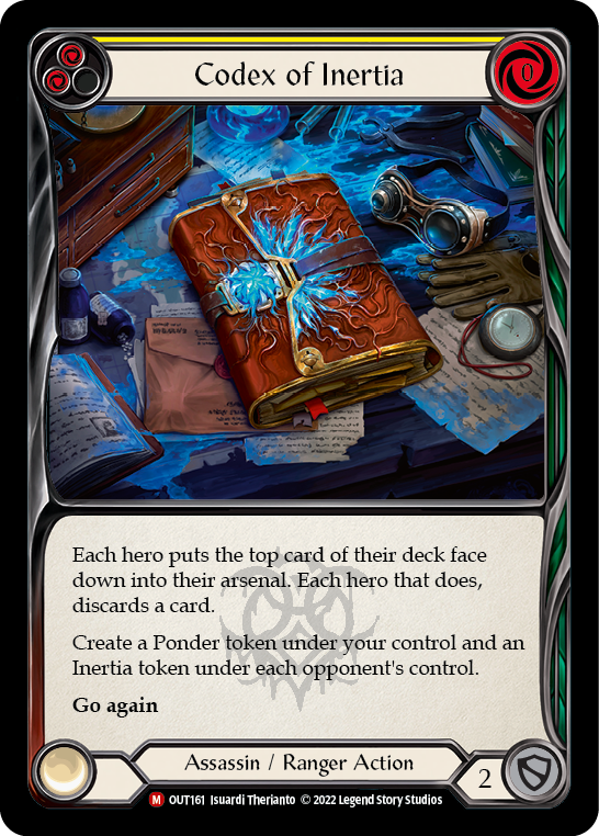 Codex of Inertia [OUT161] (Outsiders)  Rainbow Foil | Good Games Cannington