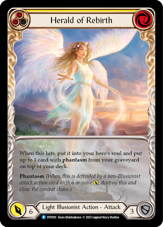 Herald of Rebirth (Yellow) [DTD021] (Dusk Till Dawn) | Good Games Cannington