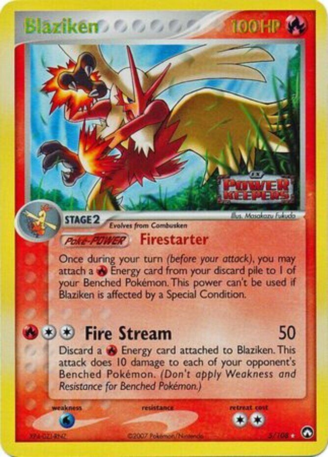Blaziken (5/108) (Stamped) [EX: Power Keepers] | Good Games Cannington