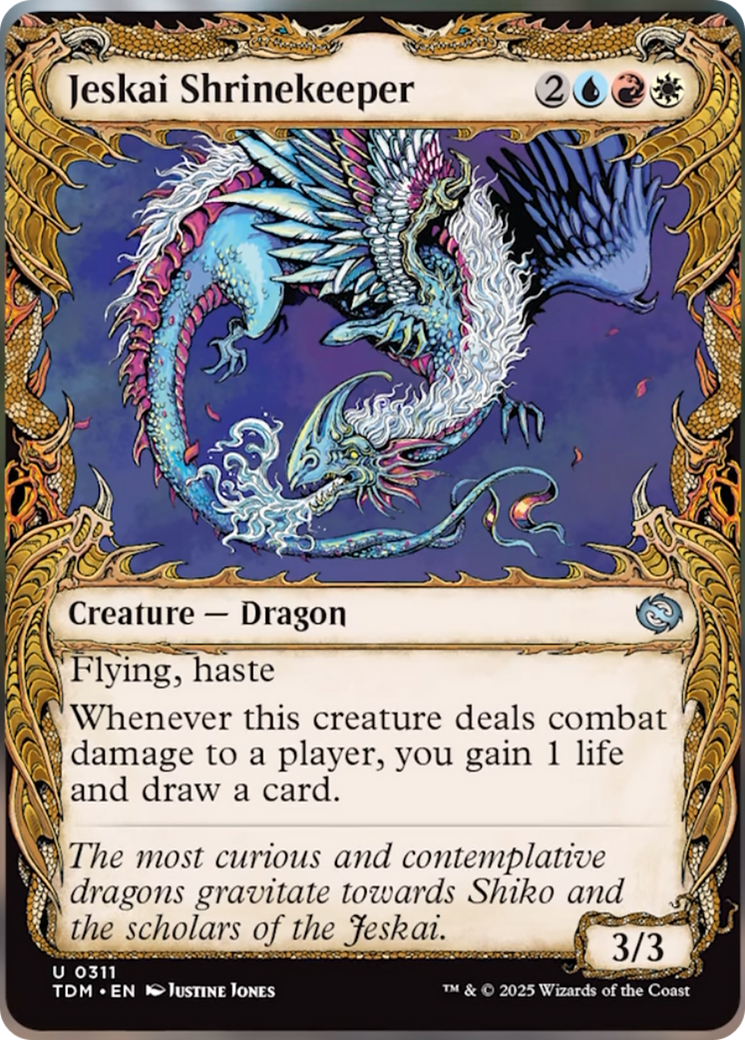 Jeskai Shrinekeeper (Showcase) [Tarkir: Dragonstorm] | Good Games Cannington