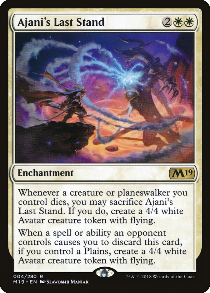 Ajani's Last Stand 4 (Core Set 2019)  | Good Games Cannington