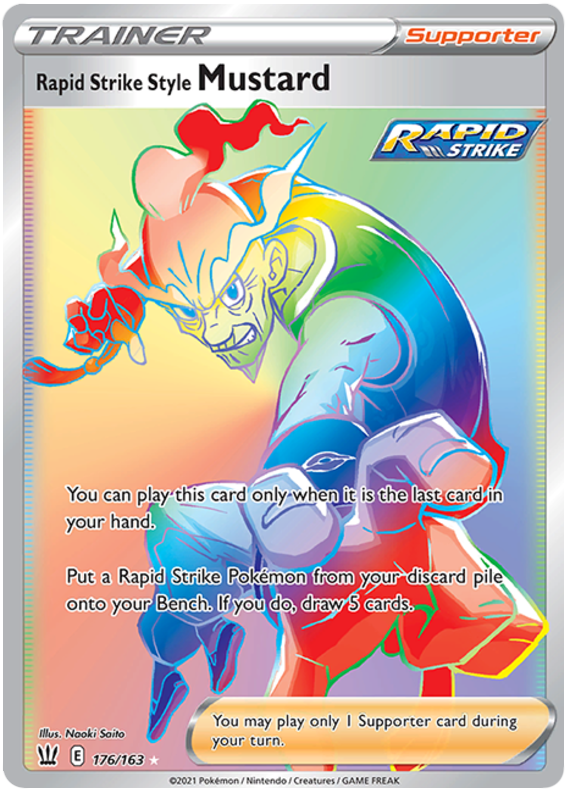 Rapid Strike Style Mustard (176/163) [Sword & Shield: Battle Styles] | Good Games Cannington