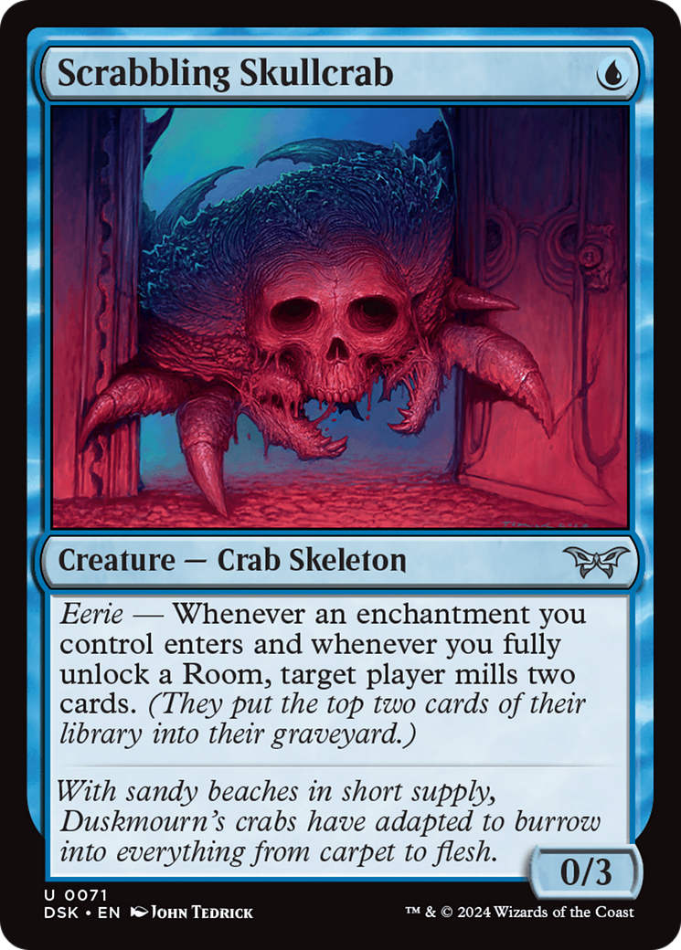 Scrabbling Skullcrab [Duskmourn: House of Horror] | Good Games Cannington
