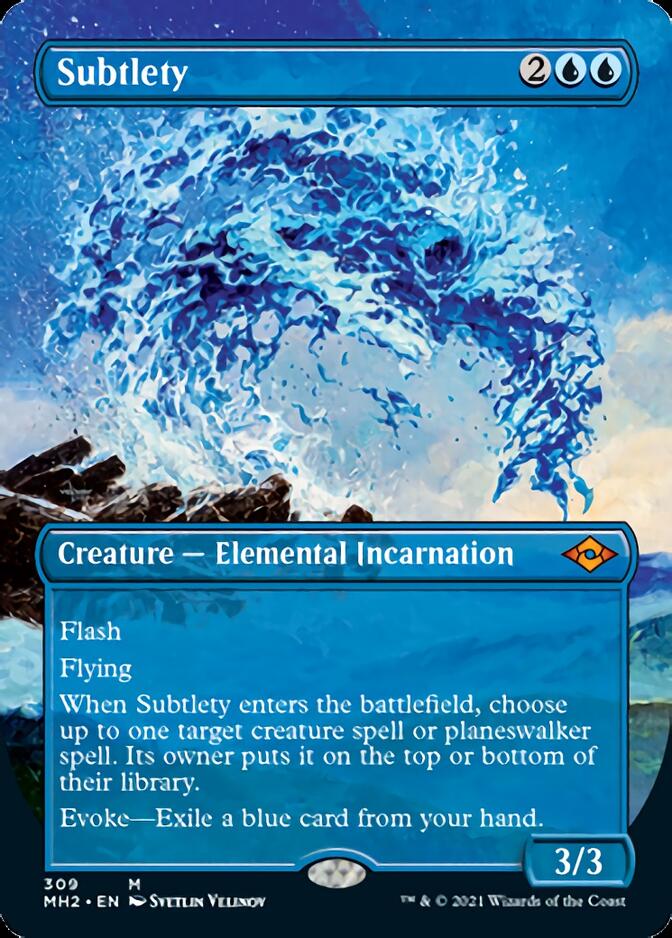Subtlety (Borderless Alternate Art) [Modern Horizons 2] | Good Games Cannington
