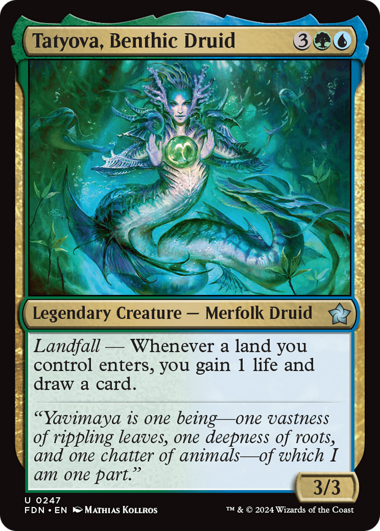 Tatyova, Benthic Druid [Foundations] | Good Games Cannington