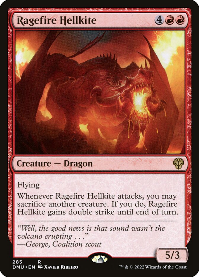 Ragefire Hellkite 285/281 (Dominaria United)  - Foil | Good Games Cannington