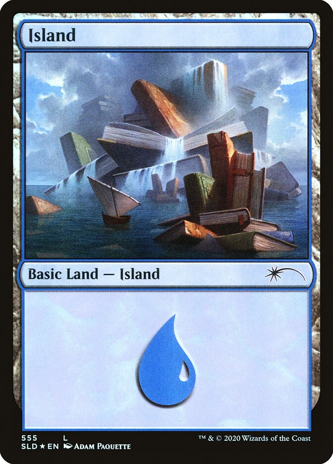 Island (Well Read) (555) [Secret Lair Drop Promos] | Good Games Cannington