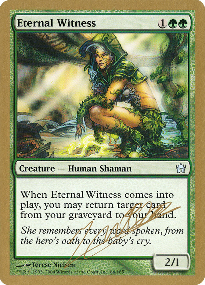 Eternal Witness (Julien Nuijten) [World Championship Decks 2004] | Good Games Cannington