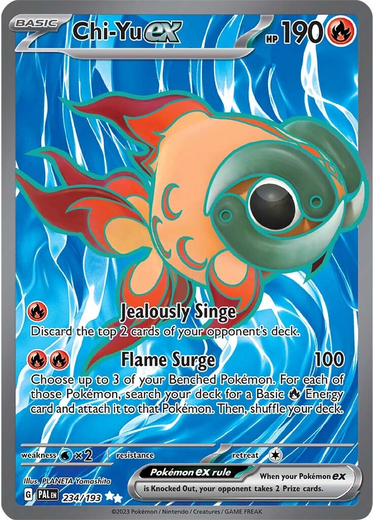 Chi-Yu ex (234/193) [Scarlet & Violet: Paldea Evolved] | Good Games Cannington