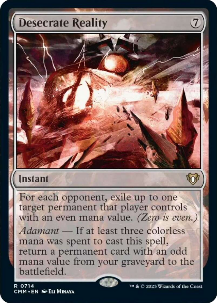 Desecrate Reality [Commander Masters] | Good Games Cannington