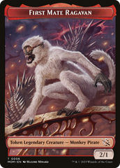 First Mate Ragavan // Teferi's Talent Emblem Double-Sided Token [March of the Machine Commander Tokens] | Good Games Cannington