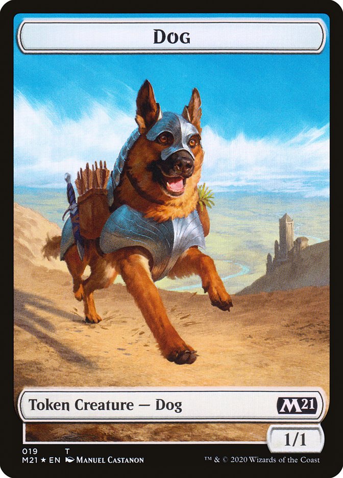 Cat (020) // Dog Double-Sided Token [Core Set 2021 Tokens] | Good Games Cannington