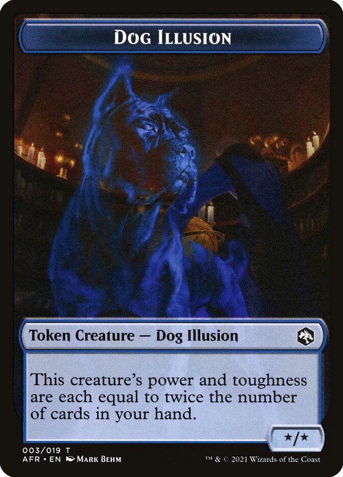 Angel // Dog Illusion Double-Sided Token [Dungeons & Dragons: Adventures in the Forgotten Realms Tokens] | Good Games Cannington