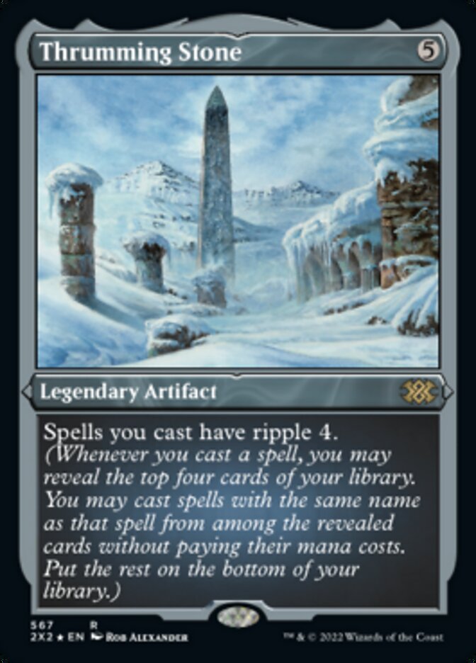 Thrumming Stone (Foil Etched) [Double Masters 2022] | Good Games Cannington