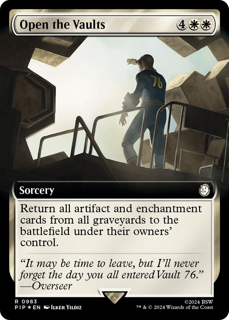 Open the Vaults (Extended Art) (Surge Foil) [Fallout] | Good Games Cannington