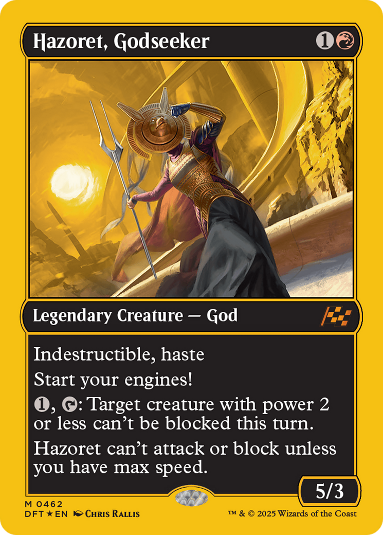 Hazoret, Godseeker (First-Place Foil) [Aetherdrift] | Good Games Cannington