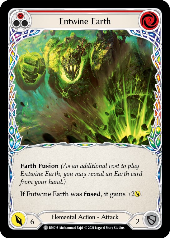 Entwine Earth (Red) [BRI016] (Tales of Aria Briar Blitz Deck)  1st Edition Normal | Good Games Cannington