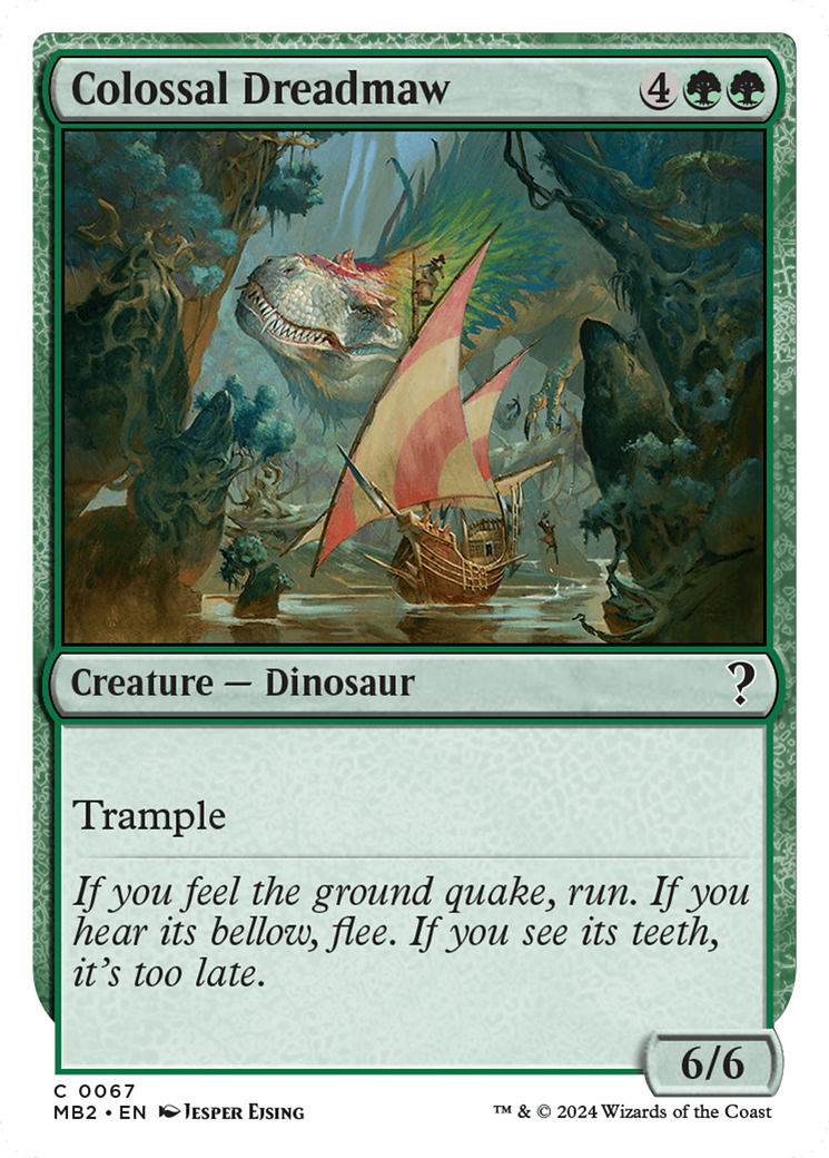 Colossal Dreadmaw (White Border) [Mystery Booster 2] | Good Games Cannington