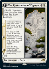 The Restoration of Eiganjo // Architect of Restoration (Extended Art) [Kamigawa: Neon Dynasty] | Good Games Cannington