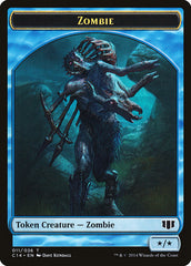 Kraken // Zombie (011/036) Double-Sided Token [Commander 2014 Tokens] | Good Games Cannington