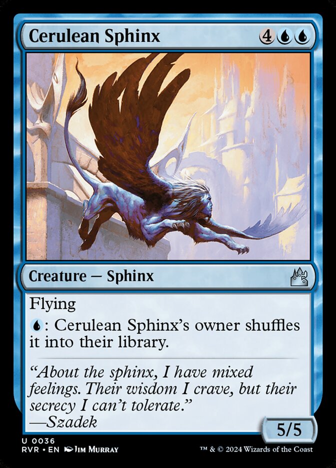 Cerulean Sphinx 36/291 (Ravnica Remastered)  | Good Games Cannington