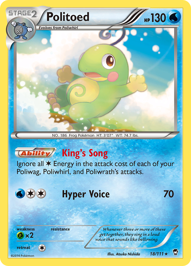 Politoed (18/111) [XY: Furious Fists] | Good Games Cannington