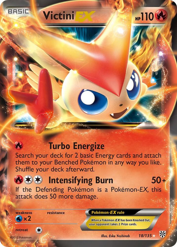 Victini EX 18/135 (Plasma Storm)  - Holofoil | Good Games Cannington