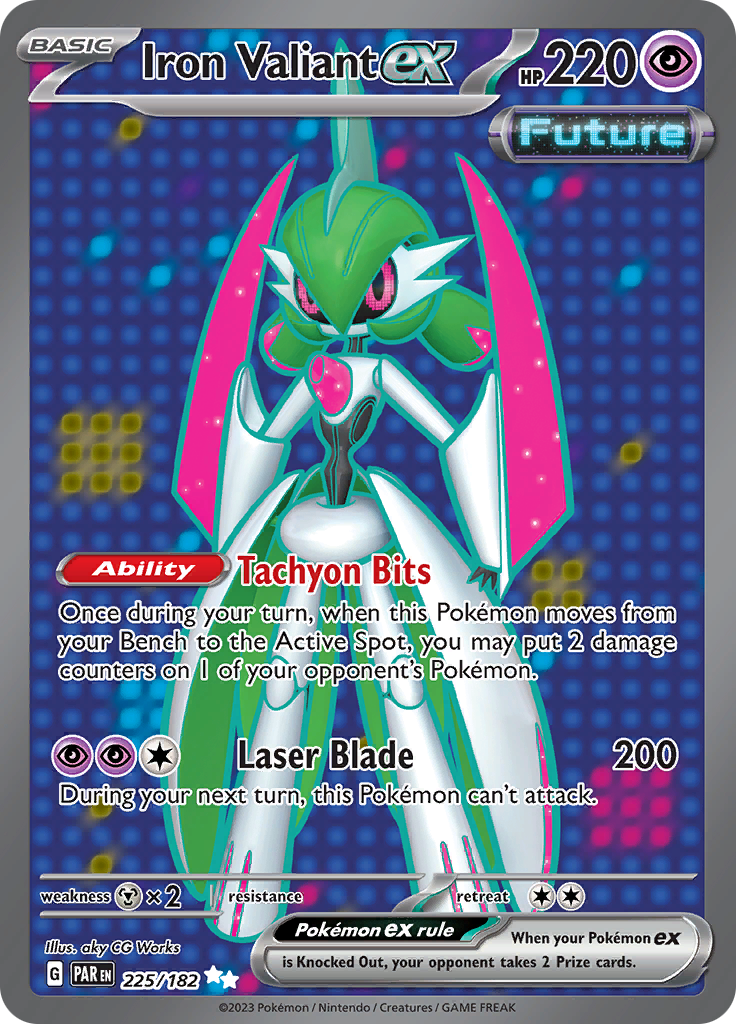 Iron Valiant ex (225/182) [Scarlet & Violet: Paradox Rift] | Good Games Cannington