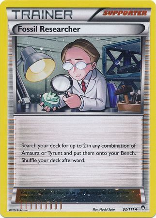Fossil Researcher (92/111) (Cosmos Holo) [XY: Furious Fists] | Good Games Cannington