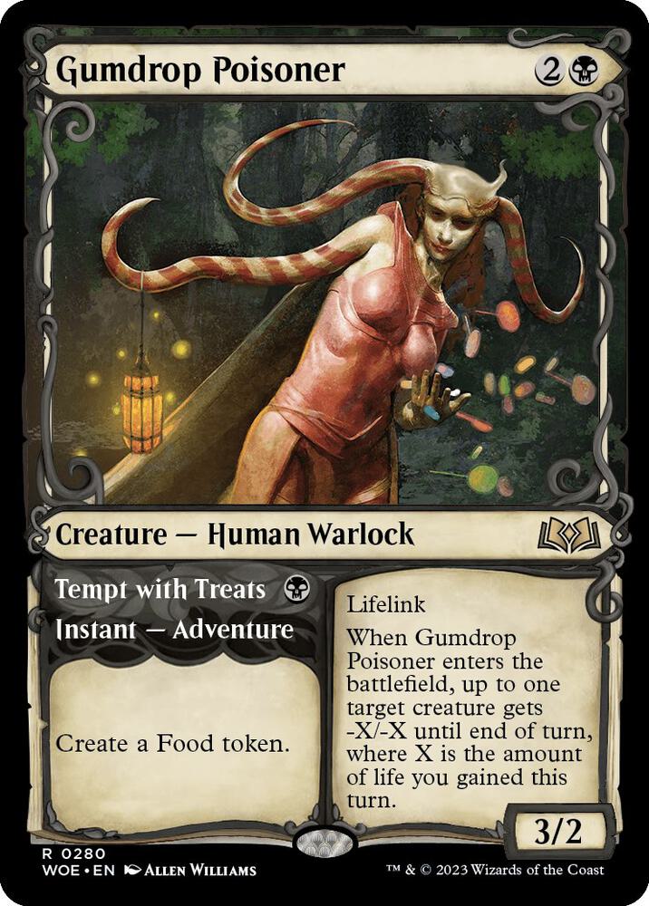 Gumdrop Poisoner // Tempt with Treats 280 (Wilds of Eldraine)  - Showcase | Good Games Cannington