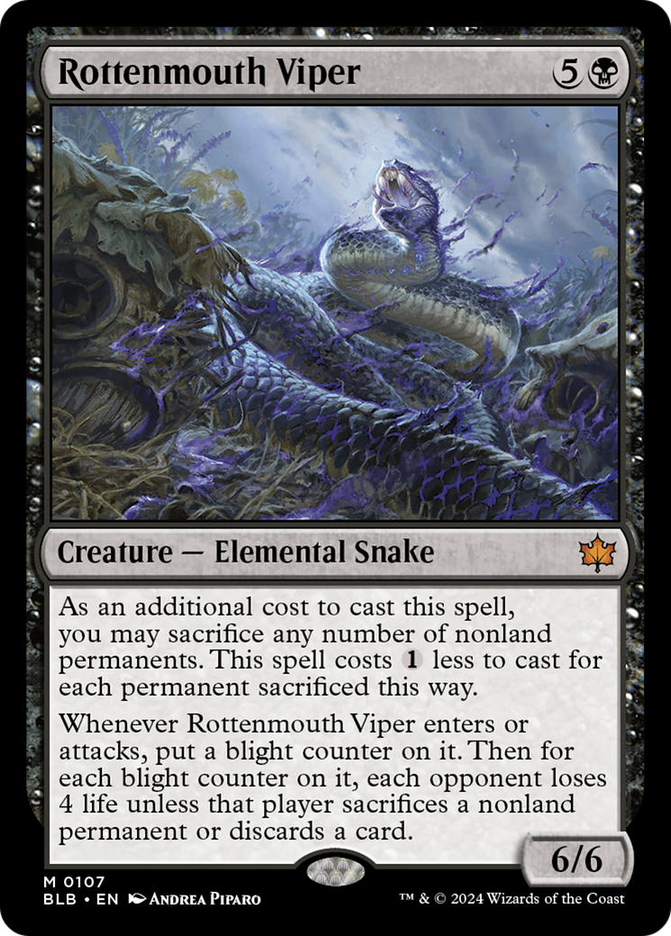 Rottenmouth Viper [Bloomburrow] | Good Games Cannington