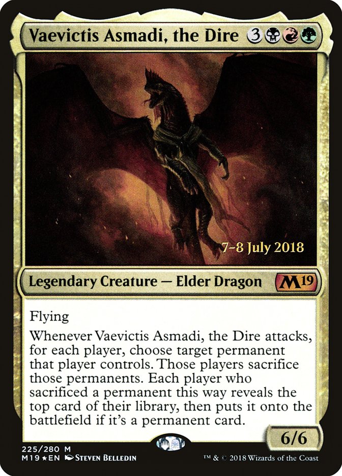 Vaevictis Asmadi, the Dire [Core Set 2019 Prerelease Promos] | Good Games Cannington