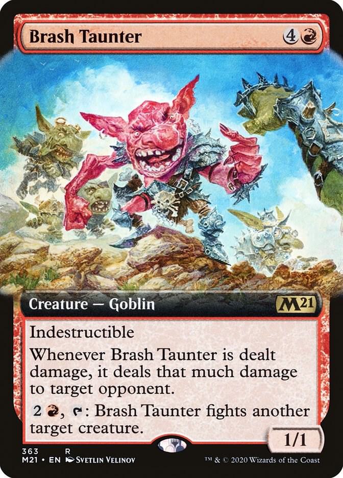 Brash Taunter 363 (Core Set 2021)  - Extended Art | Good Games Cannington