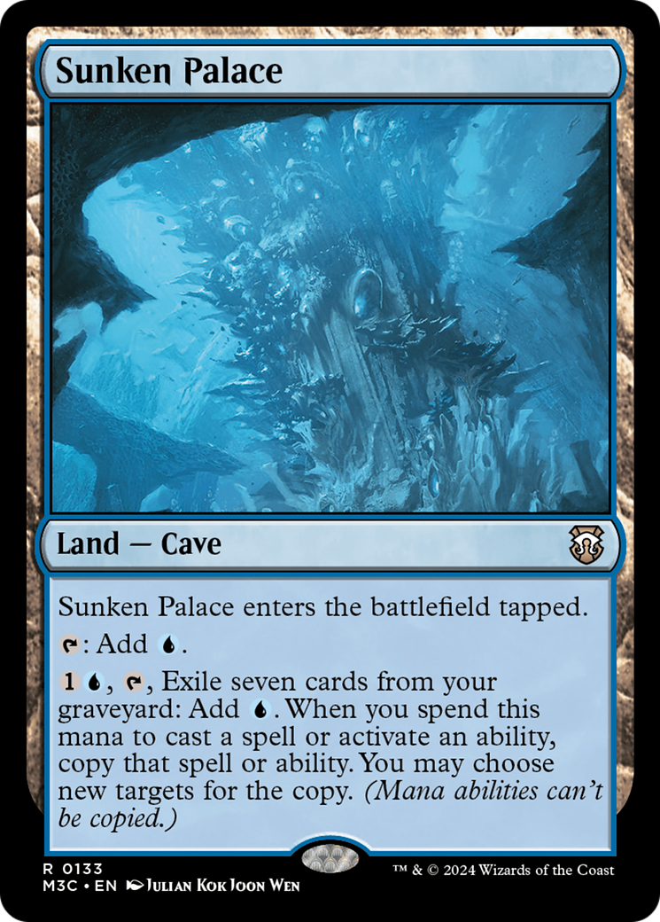 Sunken Palace (Extended Art) (Ripple Foil) [Modern Horizons 3 Commander] | Good Games Cannington