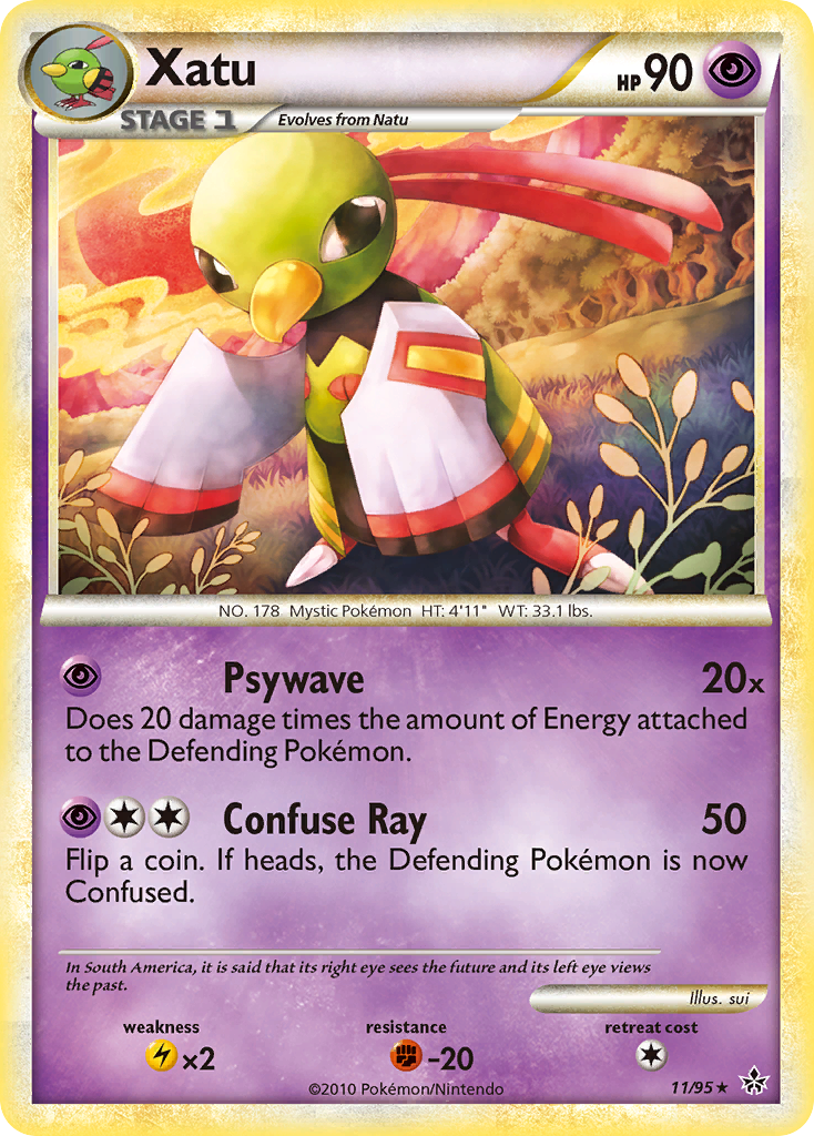 Xatu (11/95) [HeartGold & SoulSilver: Unleashed] | Good Games Cannington