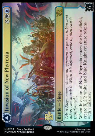 Invasion of New Phyrexia // Teferi Akosa of Zhalfir [March of the Machine Prerelease Promos] | Good Games Cannington